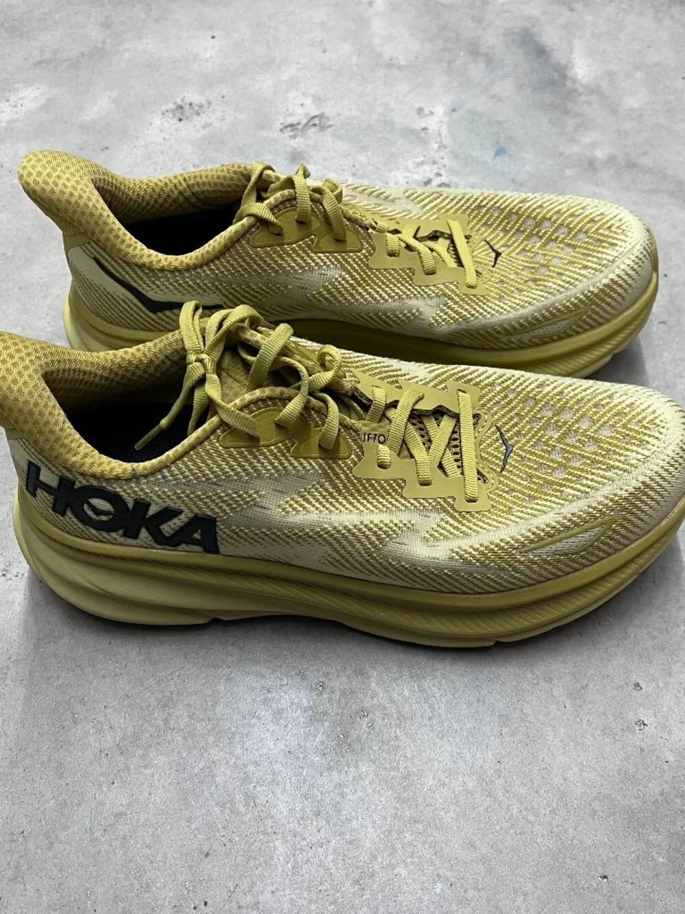 Hoka One One Men's Yellow Athletic Running Shoes